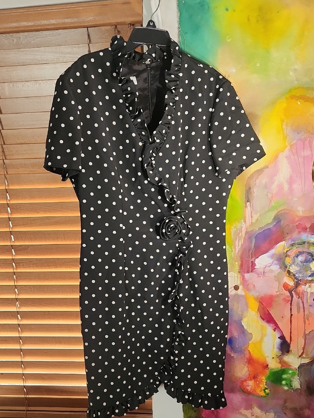 Panache Black Lined Garment with Branded Label